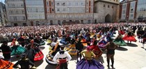 Homenaje a la jota burgalesa en Plaza Mayor, Burgos